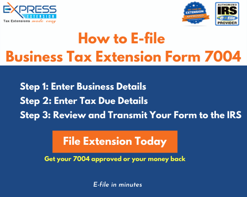 How to efile form 7004