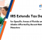 IRS extension due to natural disaster