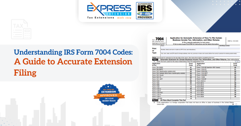 Form 7004 Codes